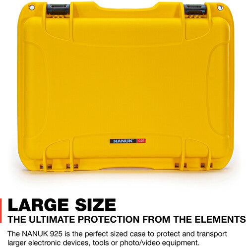 Nanuk 925 Hard Case with Foam Interior (Yellow, 21L)