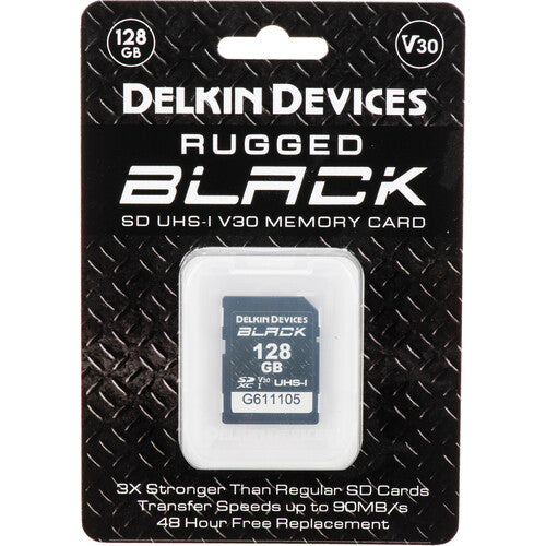 Delkin DDSDBLK128GB 128GB Rugged UHS-I SDHC Memory Card