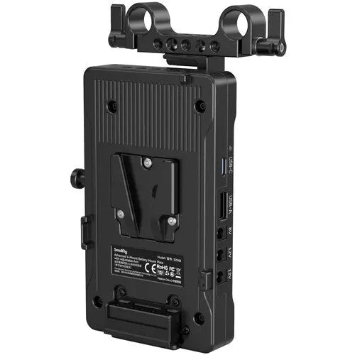 SmallRig 3204B V-Mount Battery Adapter Plate with 15mm LWS Rod Clamp & Adjustable Arm - AVC photo video store