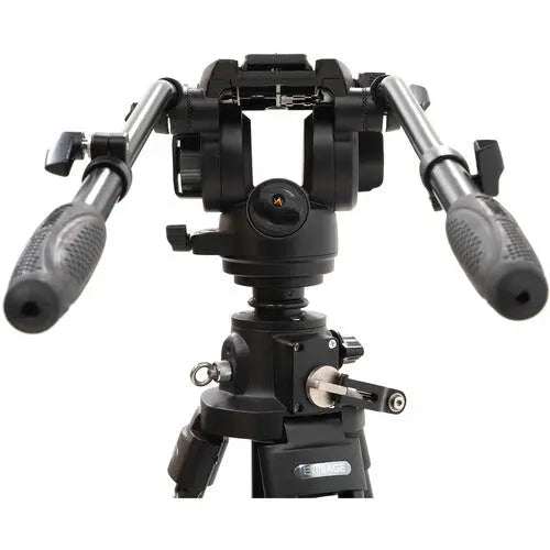 Ikan E-Image 2-Stage Aluminum Tripod with 780FH Fluid Head and Dolly Kit - AVC photo video store