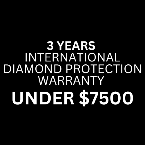 1824 3 Years International Diamond Protection Warranty, Under $7,500