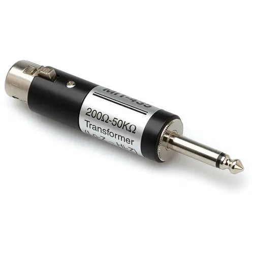 Hosa MIT435 Impedance Transformer XLR Female Mic Loz To Instrument 1/4'' Male Hiz - AVC photo video store
