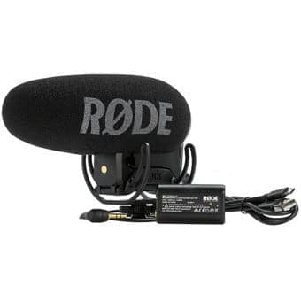 Rode VideoMic Pro-R+ Broadcast Quality Condenser Microphone W/Rycote Lyre Shockmount