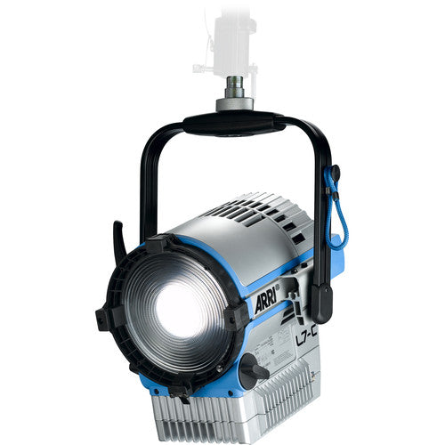 ARRI L7-C LE2 LED Fresnel with powerCON Cable (Silver/Blue, Manual Mount)