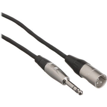 Hosa HSX005 Balanced ¼'' TRS Male To 3-Pin SLR Male Audio Cable, 5'