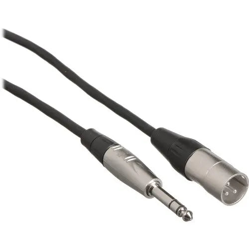 Hosa HSX005 Balanced ¼'' TRS Male To 3-Pin SLR Male Audio Cable, 5' - AVC photo video store