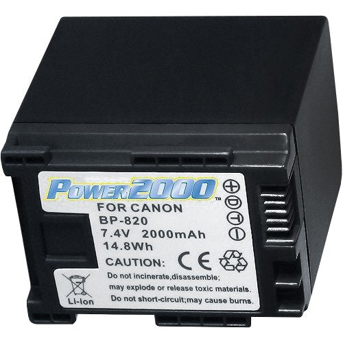 Batería de iones de litio de repuesto Vidpro ACD787 (BP820) para videocámaras Canon XA