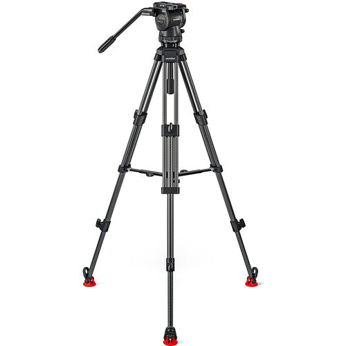 Sachtler 0473AM System FSB 6 MK II Sideload and 75/2 Aluminum Tripod Legs with Mid-Level Spreader and Bag