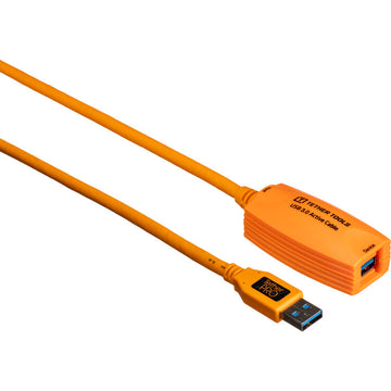 Tether Tools CU3017 16' Tetherpro USB 3.0 Active Extension Cable (Hi-Visibility Orange)