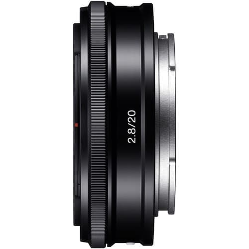 Sony SEL20F28 E 20mm F/2.8 Lens, Ø49.