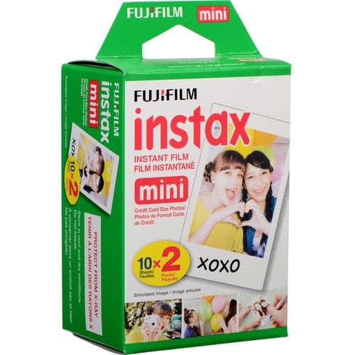 Fujifilm Instax Mini Instant Film, 10 Sheets X 2 (Twin) Packs, ISO 800.