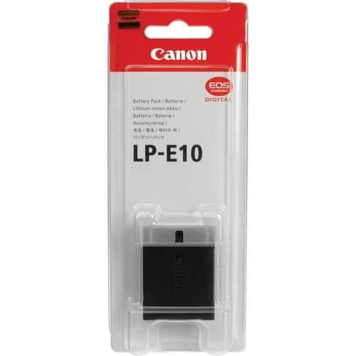 Canon LPE10 Rechargeable Lithium-Ion Battery Pack F/EOS T3, EOS T5, EOS T6, EOS T7.