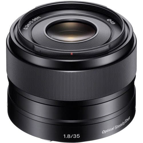 Sony SEL35F18 E 35mm F/1.8 OSS Lens, Ø49.