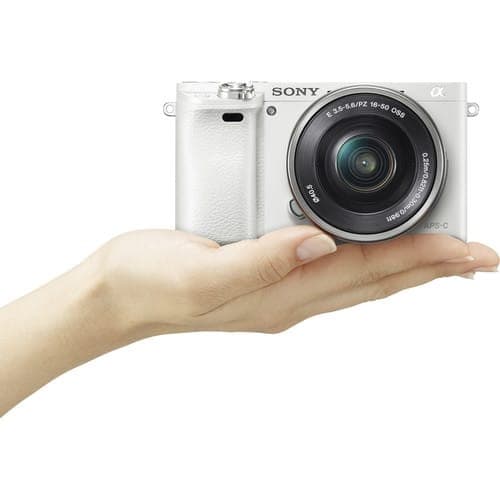 Sony Alpha a6000 Mirrorless Digital Camera with 16-50mm Lens (White).