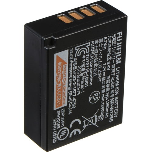 Fujifilm NPW126S Li-Ion Battery Pack F/XT30II, XS10, XT3, XE3, XH1.