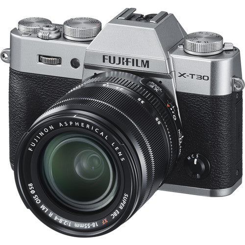 Fujifilm X-T30 Mirrorless Digital Camera with 18-55mm Lens (Silver).
