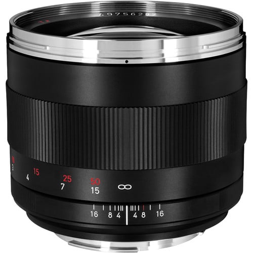 Zeiss 1677-838 85mm F/1.4 ZE Planar T* Manual Focus Lens F/Canon EOS.