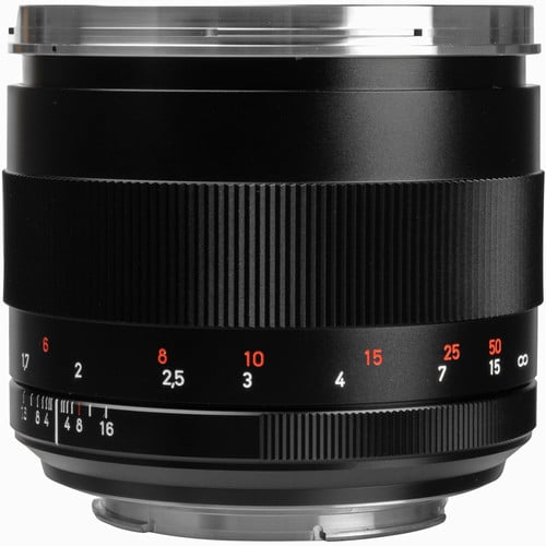 Zeiss 1677-838 85mm F/1.4 ZE Planar T* Manual Focus Lens F/Canon EOS.