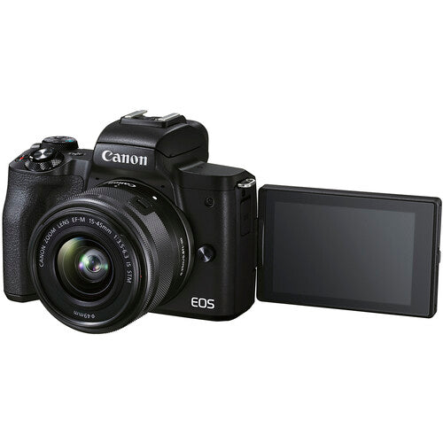 Canon EOS M50 Mark II, EF-M 15-45mm f/3.5-6.3 IS STM + EF-M 55-200mm f/4.5-6.3 IS STM Lens (EOL)