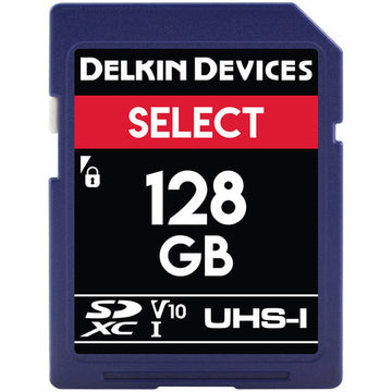 Delkin DDSDR266128G 128GB Select UHS-I SDHC Memory Card (EOL).
