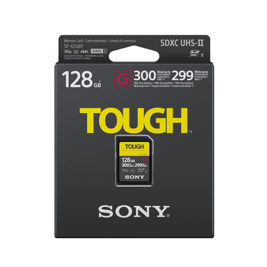 Sony SFG128T/T1 SF-G Tough Series UHS-II SDXC Memory Card, 128GB