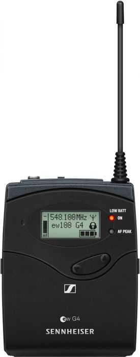 Sennheiser SK100G4A1 Bodypack Transmitter W/1/8'' Audio Input Socket (Ew Connector), Frequency Range: A1 (470 - 516 Mhz)