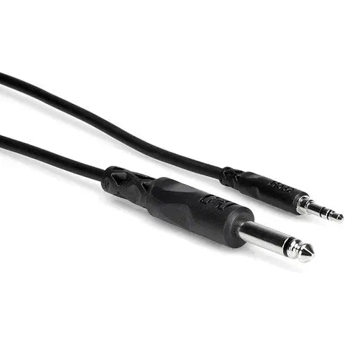 Hosa CMP105 Stereo Mini Male To 1/4'' Mono Male Cable, 5' - AVC photo video store