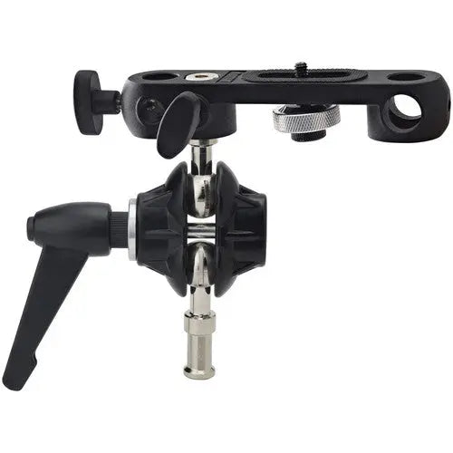 Kupo KG007212 Double Ball Joint Adapter With Dual 5/8'' Studs & Camera Bracket - AVC photo video store