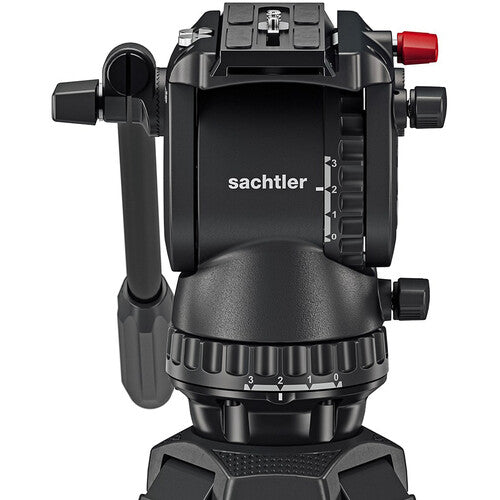 Sachtler 0473CM System FSB 6 Mk II Sideload and 75/2 Carbon Fiber Tripod Legs with Mid-Level Spreader and Bag