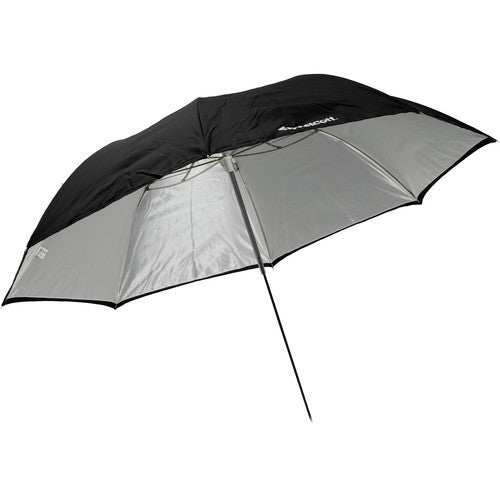 Westcott 2021 White Satin Umbrella W/Removable Black Cover, 60''