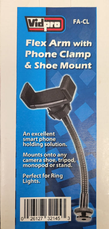 Vidpro FACL Flex Arm W/Phone Clamp & Shoe Mount
