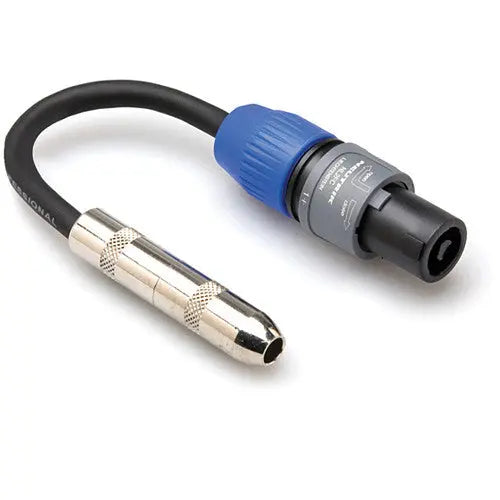 Hosa GSK116 Female 1/4'' Phone To Male Speakon Adapter, 6'' - AVC photo video store
