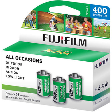 Fujifilm 4003Pk Film 400-36 3-Pack (108 Exposures)