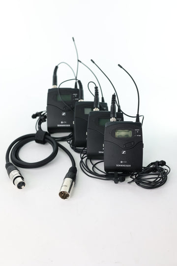 Sennheiser/Gator Kit, EWG4 Wireless Lavalier System (4 units) + 10-Rack Space Case (Power Supply/Cables), Used