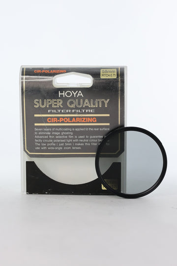 Hoya 58MM Super Quality Cir-Polarizing Filter, Used