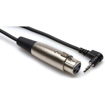 Hosa XVS102F Stereo Mini Angled Male To XLR Female Cable, 2'