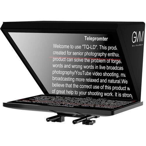 GVM TQLD Teleprompter for iPad Tablet & Smartphone with Bluetooth APP Control