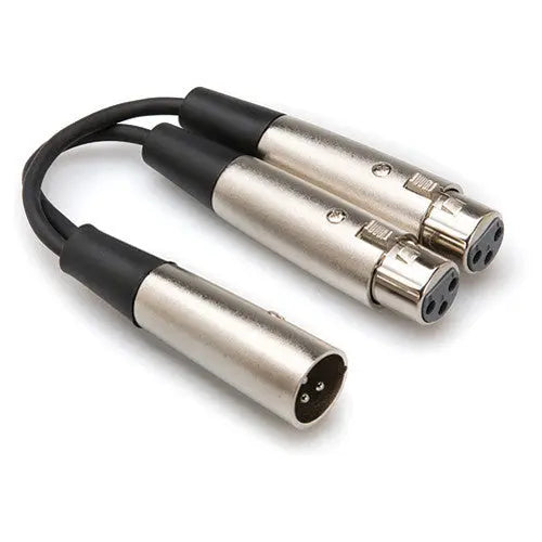 Hosa YXF119 XLR Male To 2 XLR Female Y-Cable, 6'' - AVC photo video store