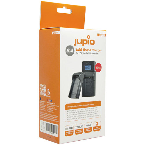 Jupio LCA0038 USB Charger Kit F/BP955 Canon Batteries