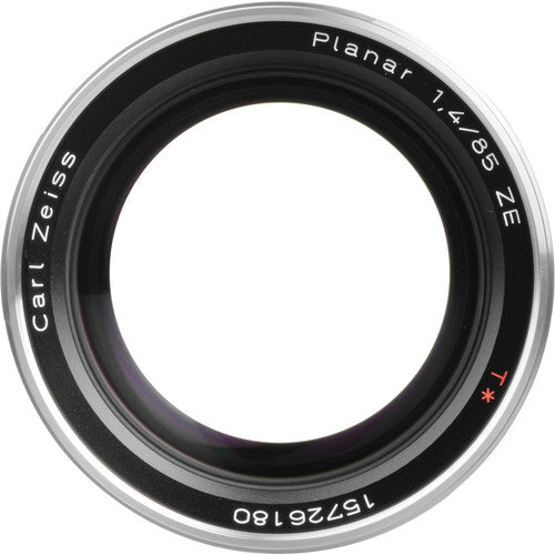 Zeiss 1677-838 85mm F/1.4 ZE Planar T* Manual Focus Lens F/Canon EF