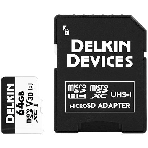 Delkin DDMSDW66064G 64GB Advantage UHS-I MicroSDXC Memory Card W/Sd Adapter (EOL)