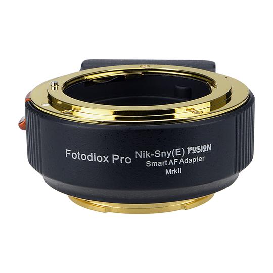 FotodioX NKGSNEFSNMK2 Fusion Smart AF Adapter Mark II, Nikon Nikkor F Mount G-Type Lens To Sony E-Mount