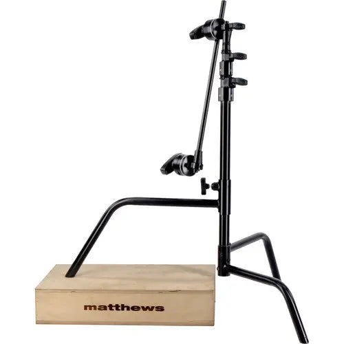 Matthews B756020 Hollywood 20'' C-Stand w/Sliding Leg, Grip Head & Arm, Black, 5.25' - AVC photo video store