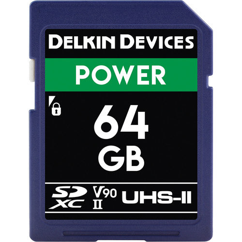 Delkin DDSDG200064G 64GB Power UHS-II SDHC Memory Card