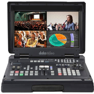 Datavideo HS-1600T Mark II 4-Channel HD/SD/HDBaseT Portable Video Streaming Studio