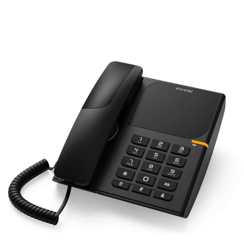 Alcatel T28/B Desktop Corded Landline Phone, Black.