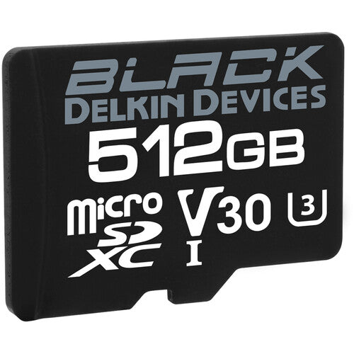 Delkin DMSDBK512 512GB Black UHS-I MicroSD Memory Card (EOL)
