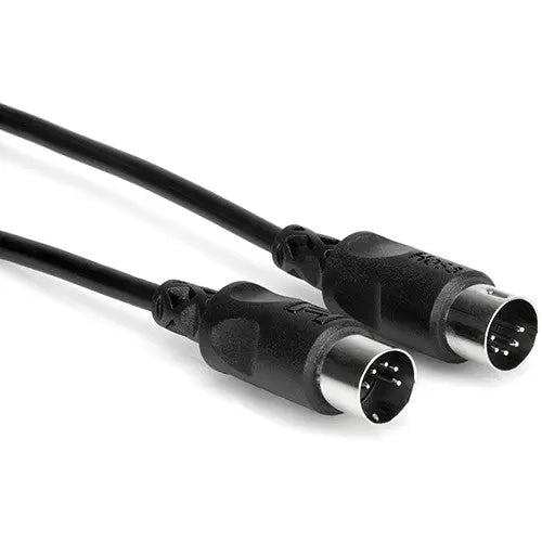 Hosa MID310BK Standard MIDI Cable Male To MIDI Male Cable, 10' - AVC photo video store