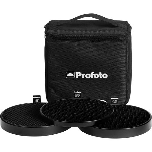 Kit de grade Profoto 900849 5, 10 e 20º, incluindo bolsa 100298