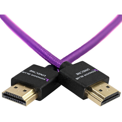 Kondor Blue Gerald Undone MK2 18" Full HDMI Straight Braided Cable (Purple)
